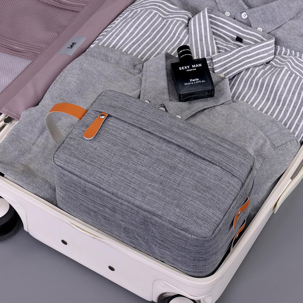 Reis Washbag Ophangbaar Dubbellaags Heren Cosmetische Tas Waterdichte Make-up Pouch Scheertas Voor Zakenreis Toiletartikelen Tas
