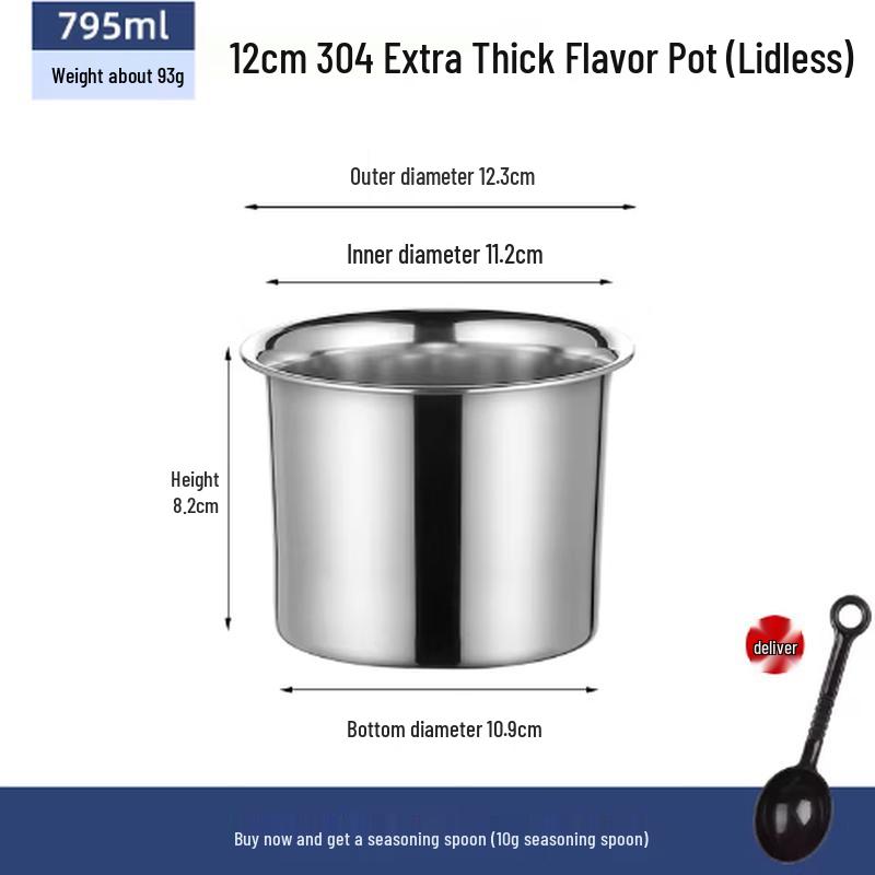 Mubaisen Stainless Steel Seasoning Jar