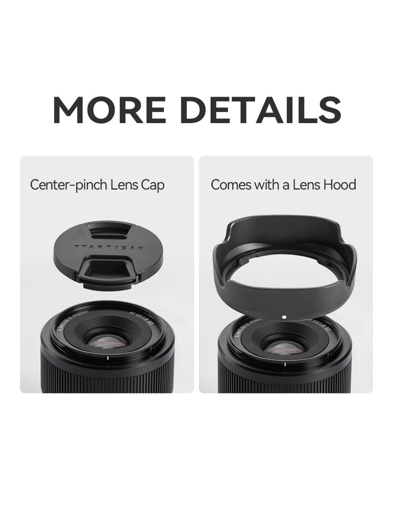 TTArtisan AF 23mm Lens for Fujifilm Autofocus Lens with Fast Compatible with X Series Mirrorless and More F1.8 X-Mount APS-C Cameras, AF, Portable,