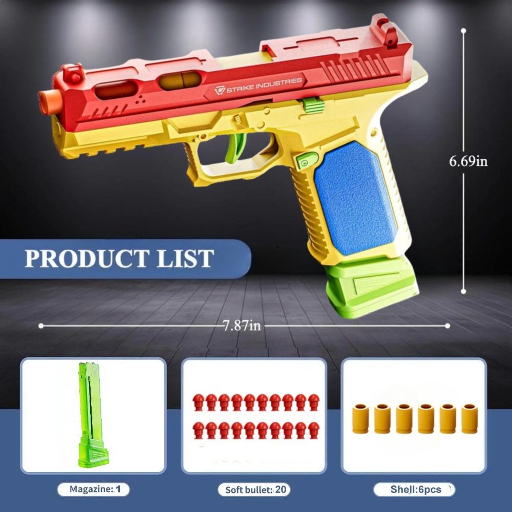 

Usp/Sig17 Строительные Блоки Игрушечный Пистолет Автоматическая Стрельба Выбрасывание Гильзы Отдача Плюшевая Пуля Пустой Подвесной Игровой Предмет На Улице Оружие Для CS Для Мальчиков
