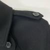 RED VALENTINO Black Wave Cut Double Breasted Poncho Coat coat 38 blackUsed