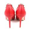 Ausgezeichnete Valentino Garavani Pumps Rockstuds Rotes Leder Damen 36 SW2S0A04 Gebraucht