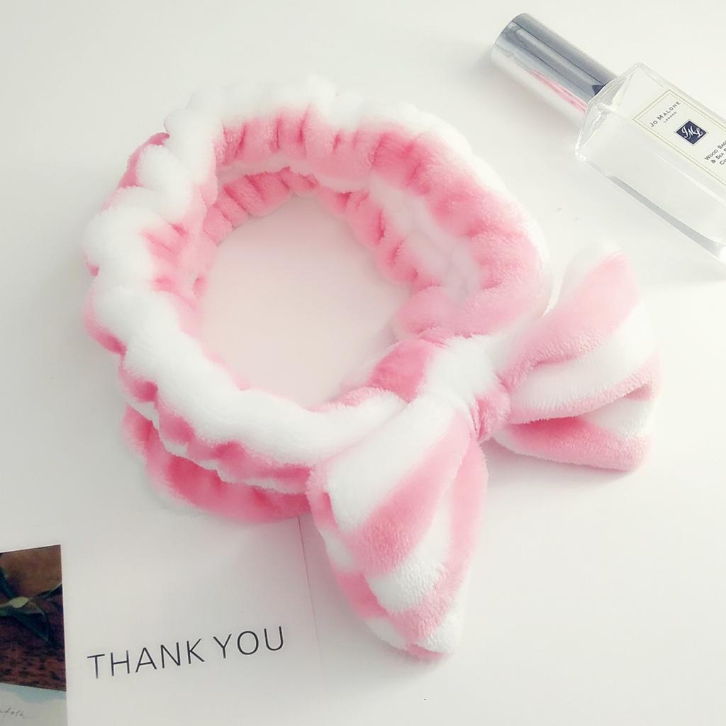 Cute Coral Fleece Soft Bow Headbands For Women Girls Fashion Bath Hair Holder Hairbands Hair Bands Headwear Hair Accessories