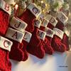 Genuine Knitted Wool Socks Gift Bag - Christmas Stocking Holiday Decoration