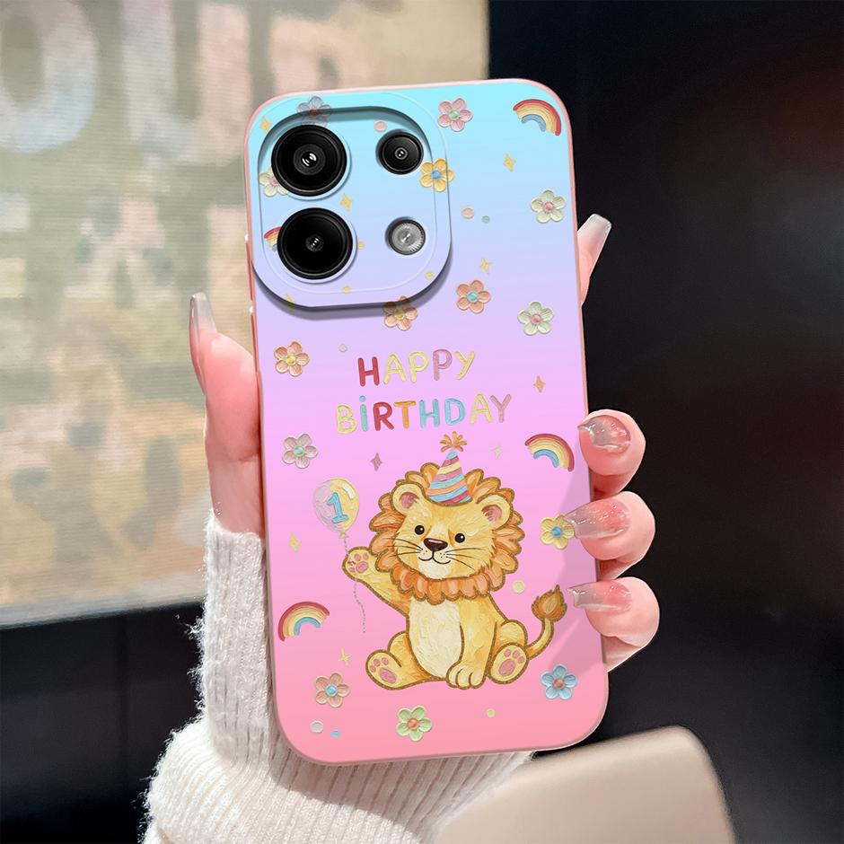 Case For Redmi Note13 13Pro 13 Pro+ Oil Painting Flower Anti-fall Minimalist Protector For Xiaomi Redmi Note 13 Pro Plus Funda