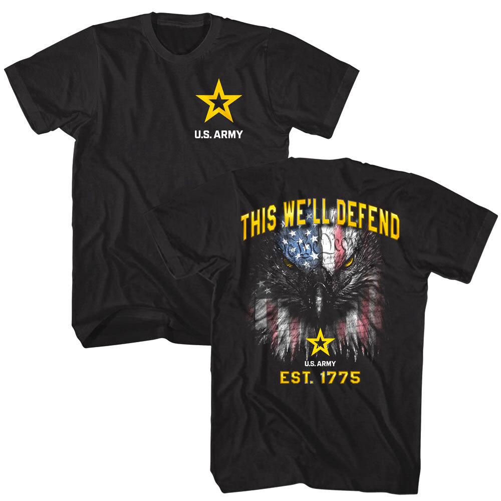 US Army This We ll Defend Flag Men T Shirt Military Armed Forces Tee XXXL