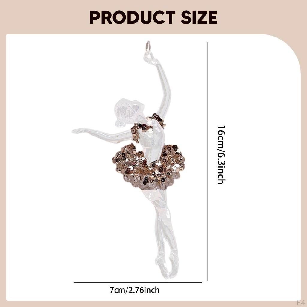 Ballerina Christmas Ornament, Decoration, Creative Acrylic Decoration for Birthday