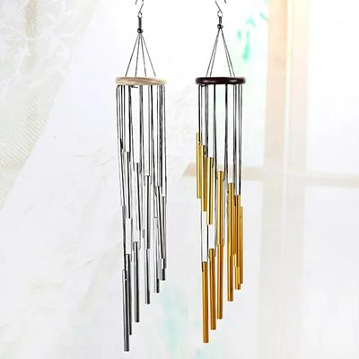 Muziek Windgong 12 Buizen Pijp Windgongen Bellen Decor Goud/zilver Voor Woonkamer Slaapkamer Eetkamer Koffiebar Windgongen Buizen