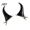 Unique Holiday Hair Decor 2Pcs Halloween Evil Horn Clips, Small Horror Demon Goth Ear Clips for Photoshoots Hairpins, Barrettes Accessories