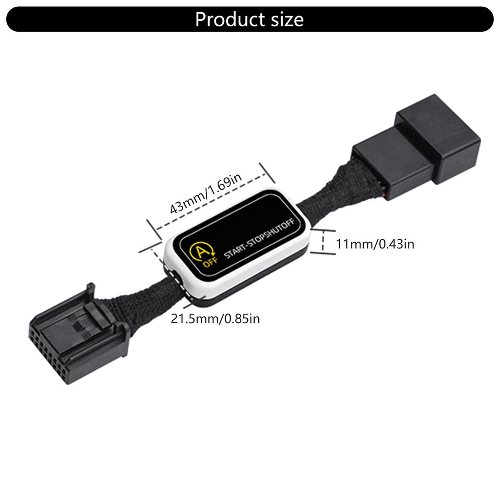 Einfach zu installierender Auto-Stopp-Start-Override-Schalter. Auto-Stopp-Start-Deaktivierungsgerät zur Reduzierung des Motorverschleißes für Camry