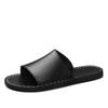 2025 one-word drag men's summer wear 2025 new trendy sandals soft-soled non-slip beach slippers