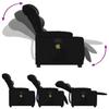 Vidaxl Lift and Massage Chair, Reclining, Black, Eco-Leather