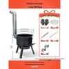 Portable Wood-Burning Stove for Home and Outdoor Use - Large Wok Stand, Clay Pot Compatible, Ideal for Rural Areas and Camping