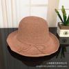 8Cm Japanese handmade crochet pull-up straw hat foldable sun hat children summer sun protection bucket hat sun hat