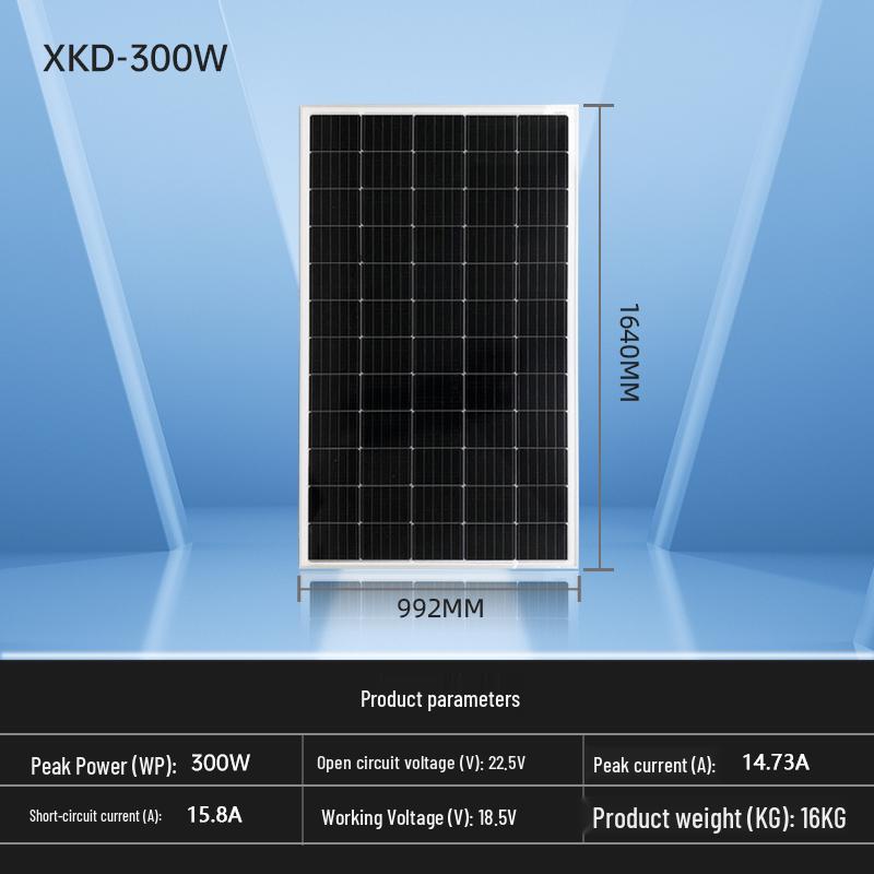 Brand New 200W Monocrystalline Solar Panel for 12V/24V Photovoltaic Power System - Free Shipping