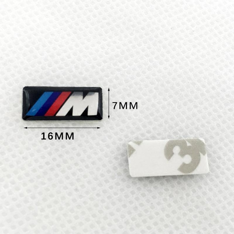 4pcs 16mm 17mm 19mm Logo M Emblem Steering Wheel Badge Rims Sticker For BMW E39 E46 E36 E87 E60 E90 F30 F20 X3 X5 X6 Accessories