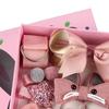 Girls Pink Cartoon Cute Hair Clip Hair Tie Set Toddler Kids Hair Accessories Ponytail Holder Claw