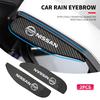 2Pc Carbon Fiber Car Rearview Mirror Eyebrow Rain Cover Car Accessories For Nissan Nismo GTR Versa Almera X-Trail Xterra Qashqai