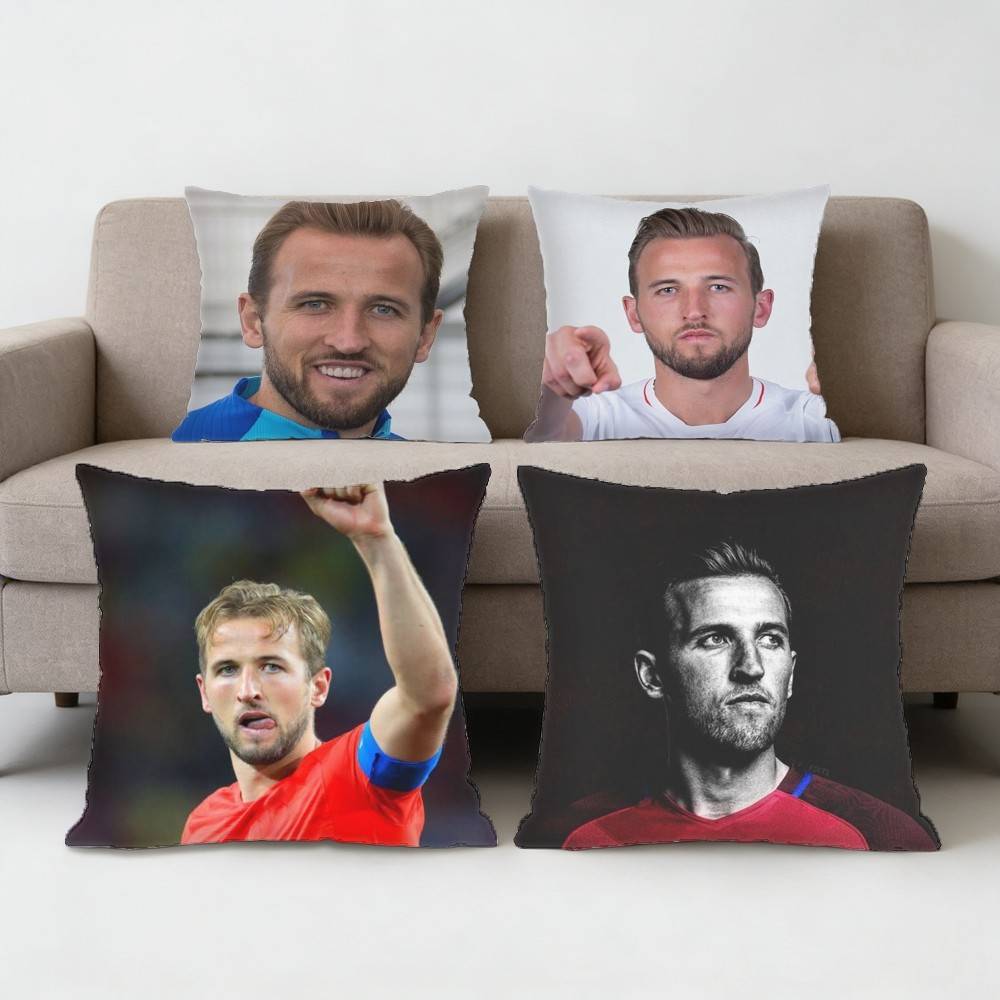Fine Glasses Unisex England H-Harry K-Kane Footballer Pillow Case Anti-Dustmite Pillowcase Invisible Zipper Silky Short Plush Sofa Cushion Cover