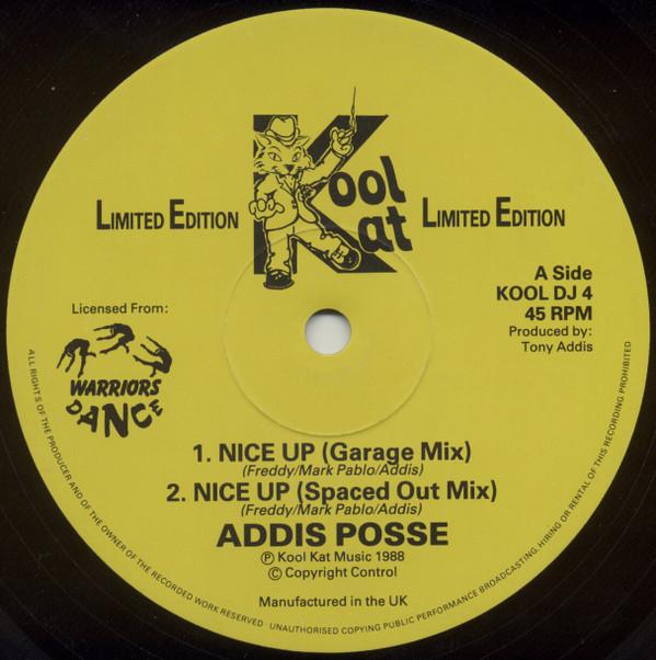 

12inch Record ADDIS POSSE - Nice Up KOOLDJ4 Kool Kat 1988 UK Dance & Electronica Used