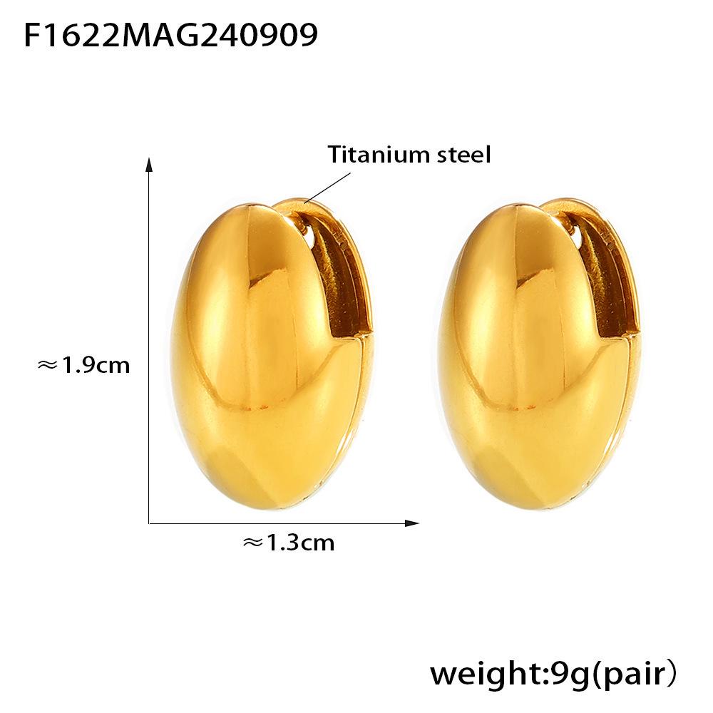 

Серьги из титановой стали French Marka в форме яйца — уникальный ретро-дизайн