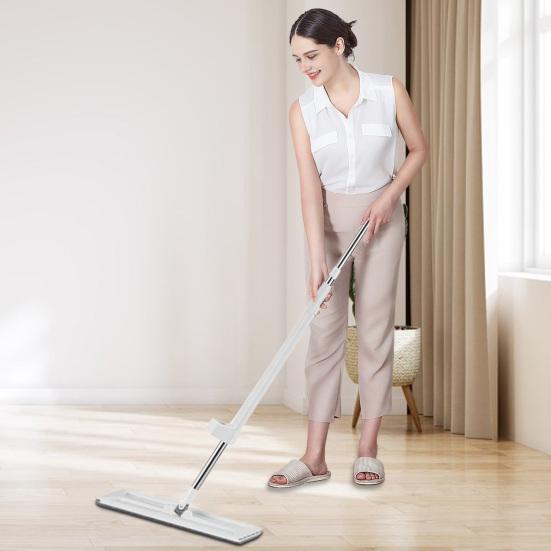 Yousheng Large Flat Mop with Replacement Clothes 360 Rotation Wet Dry Cleaning Spacious Coverage Flat Mop Household Cleaning Tool