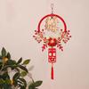 Flocking New Year Fu Character Pendants  Home Wall Window Door Decor