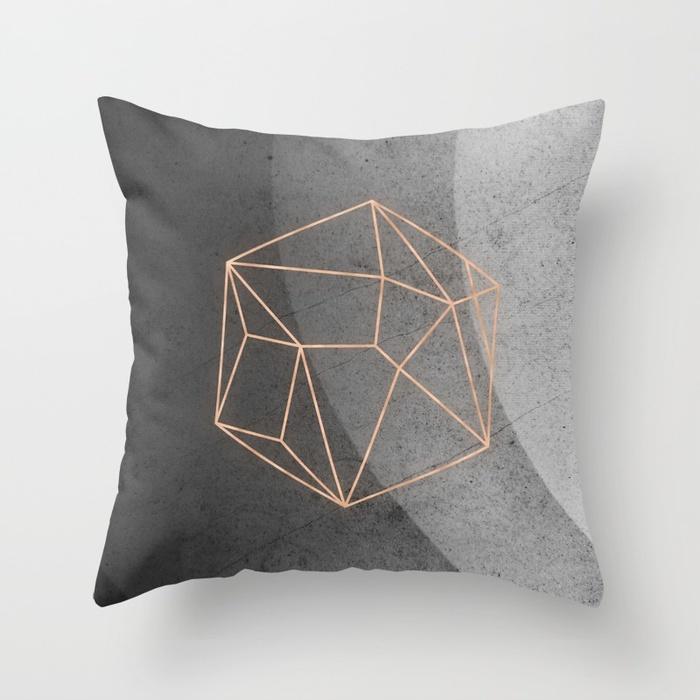 Nordic Style Black White Geometric Pillow Office Sofa Living Room Bed Headrest Car Sleeping Pillowcase Customizable Pp Cotton