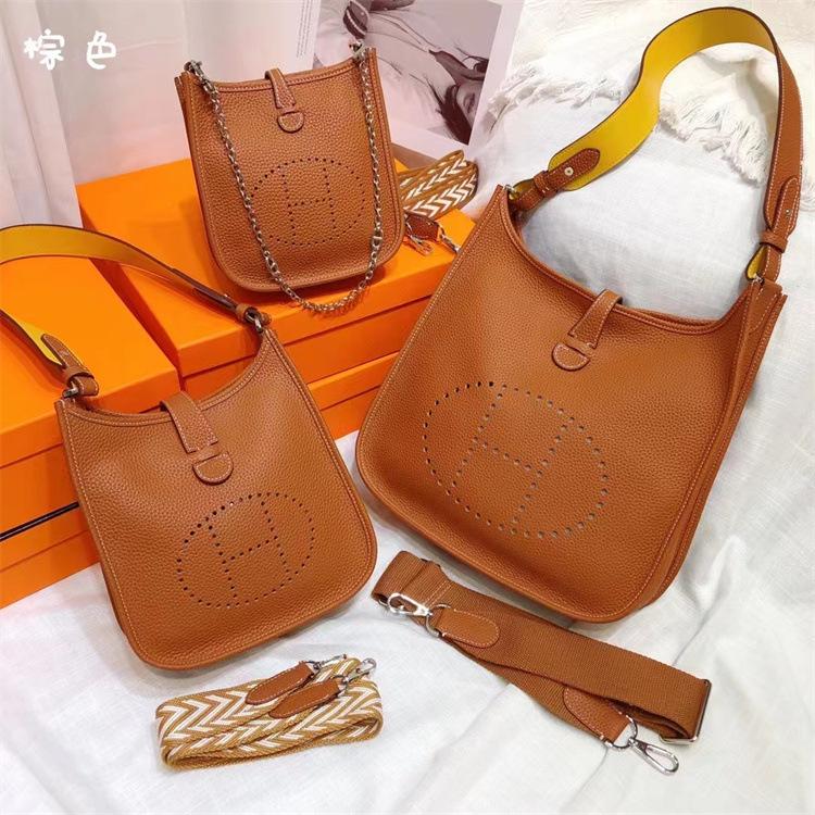 2023 new cowhide Evelyn evelyne mini 17/29TOGO first layer cowhide shoulder crossbody