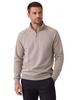 AIOPESON Half Zip Katoenmix Sweatshirts Opstaande Kraag Geribbelde Manchetten Raglanmouw Casual Sport Heren Herfst Winter Warm Pullover