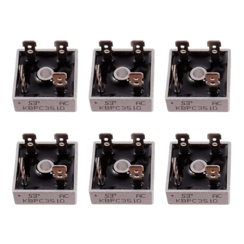 KBPC3510 35A 1000V DIP Diode Bridge Rectifier 3510 DIP-4 Square Bridge Bridge Pile of Single-phase Bridge Rectifier