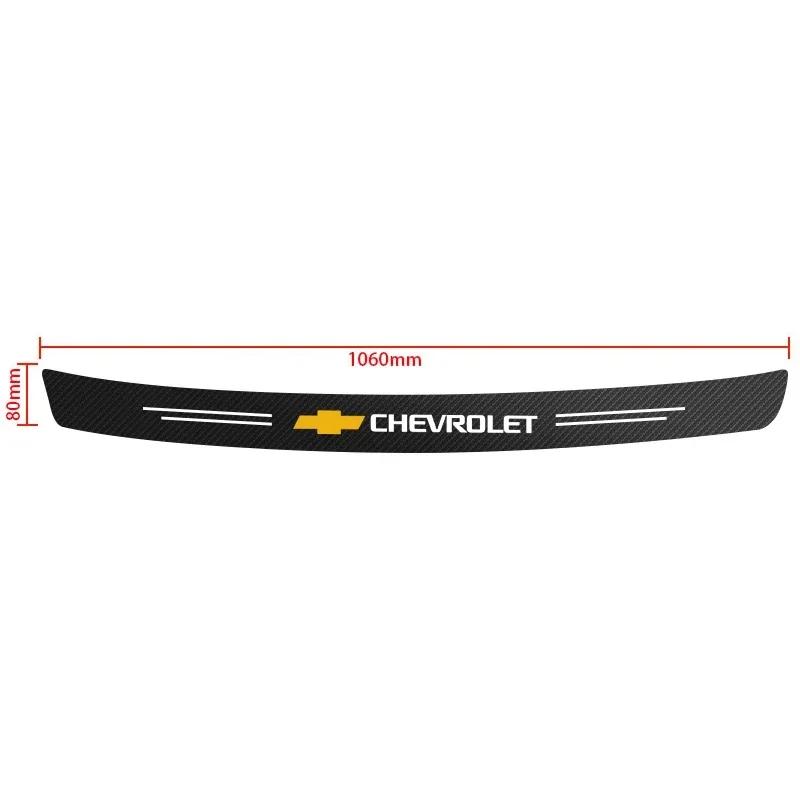 

Car Trunk Sticker Rear Bumper Protector Carbon Fiber Texture Decor Accessories for Chevrolet Lacetti Aveo Cruze Malibu Camaro