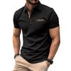 Summer Fashion Versatile Body Shirt Loose Men's T-shirt Men's Buttons Lapel Sports Polo Shirt Tops