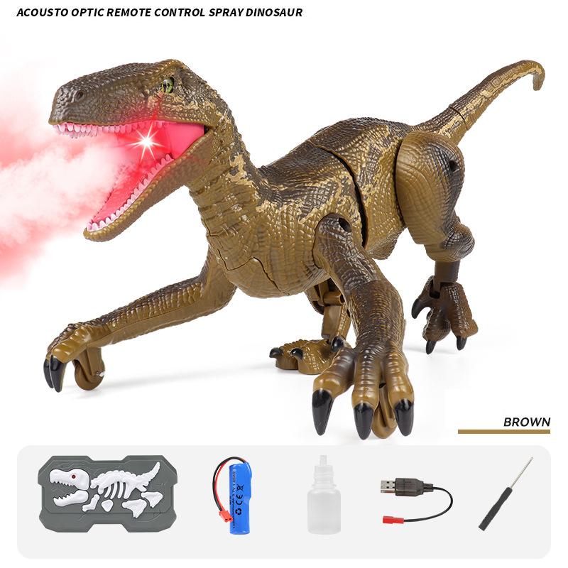 2.4G Simulation Swift And Violent Dragon Remote Control Toy light Spray Electric Children Model Toy Christmas Gift