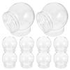 Plastic Candy Containers Clear Small Globe Jars for Storage Use 10Pcs