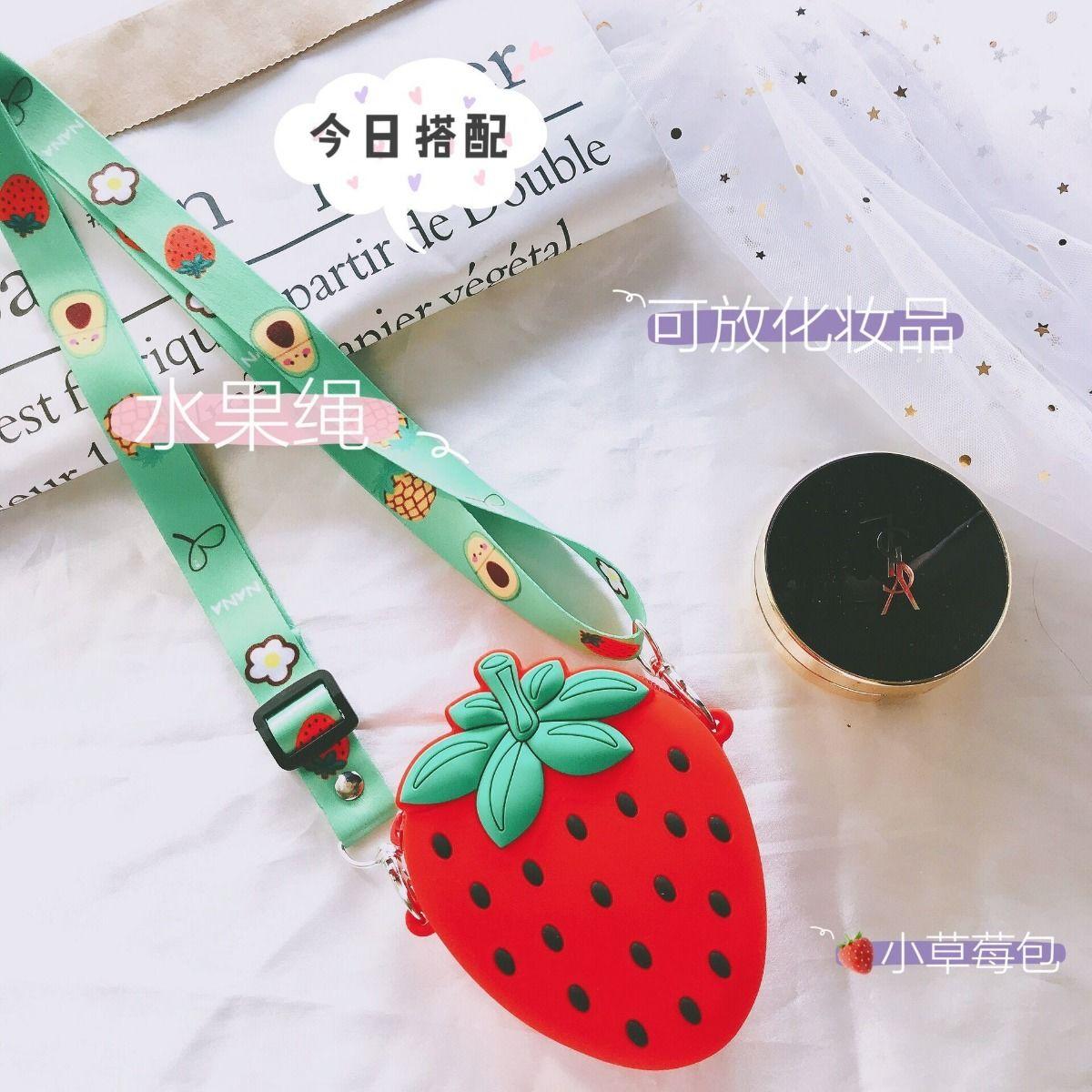 

Cute Fruit Children Small Shoulder Bags Fashion Girls Mini Strawberry Crossbody Bags Lovely Kids Jelly Coin Purse Wallet Handbag суничний