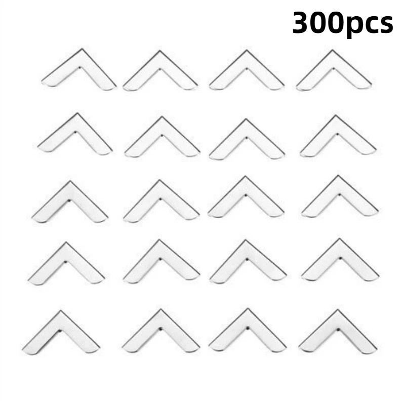 Metal Book Corners 100PCS Anti-Scratch Protective Edge Guards for Scrapbooking Photo Albums Menus DIY Crafts
