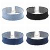 Edge Grinding Denim Choker Necklace Punk Harajuku Retro Clavicle Chain Statement Accessory