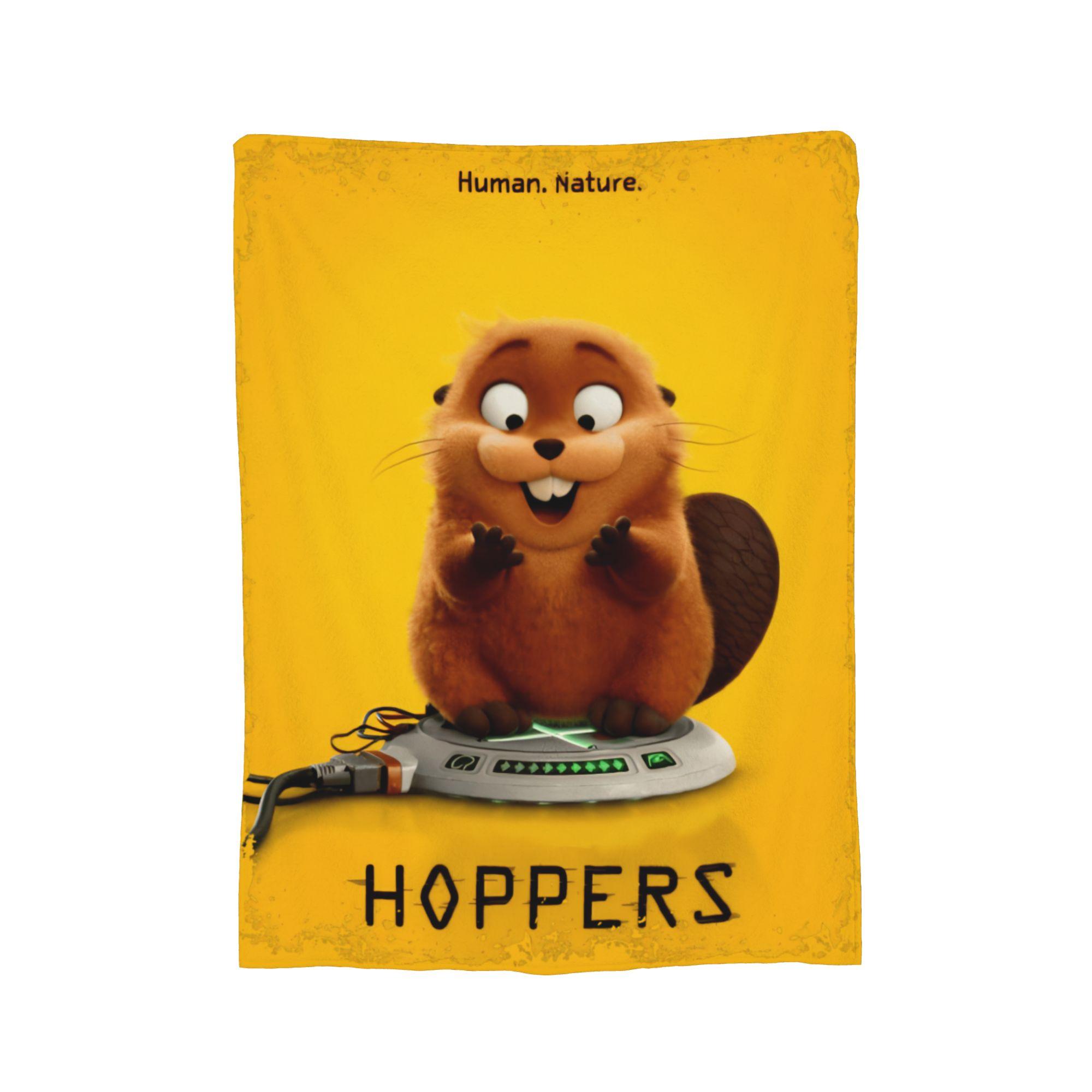 

Hoppers Velvet Throw Blankets Cartoon Movie Blanket for Home Travel Lightweight Thin Bedding Throws, 75x90cm