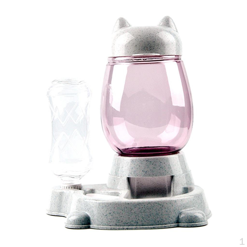 

Фонтан, автоматическая кормушка для домашних животных, дозатор, миски для раздачи еды для щенков средних собак серый