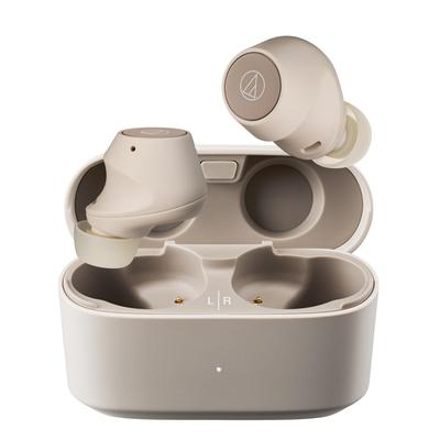Audio-Technica ATH-CKS30TW+(E) Earphones Bluetooth Noise Canceling Heavy Bass BG Light Beige
