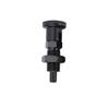 M8 M10 M12 M16 M20 M24 Fine Thread Black Self Locking Index Bolts Plastic Knob Stainless Steel Indexing Plunger With Nut