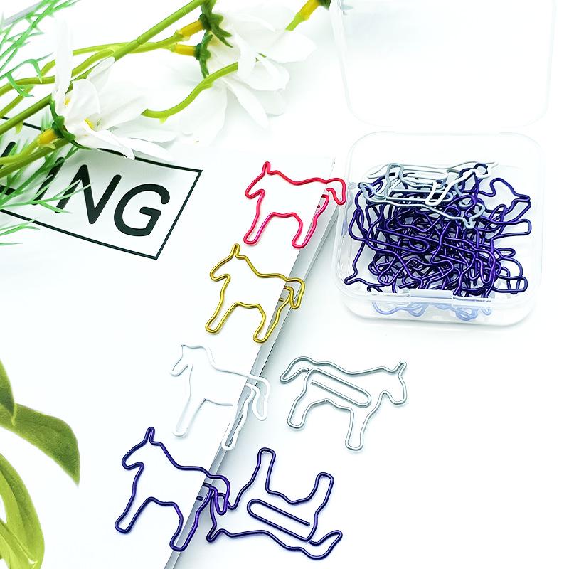 Unicorn-Shaped Colorful Animal Paperclip - Creative and Irregular Design