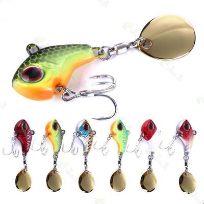 1pc Fishing Lure Artificial Shot Equipment Vib Hard Bait Fishing Rotating Sequins Lure
