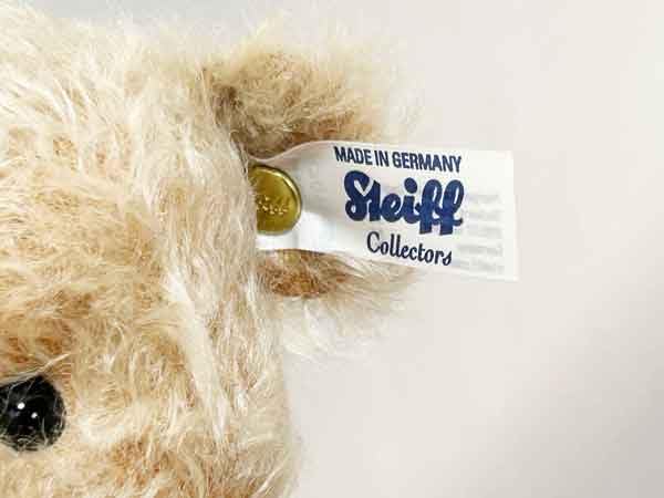 Pooh con etichetta blu navy e bianca di Steiff Christopher Robin Winnie the Pooh Orso Giocattolo di Peluche [Nuovo 2024] [Usato]