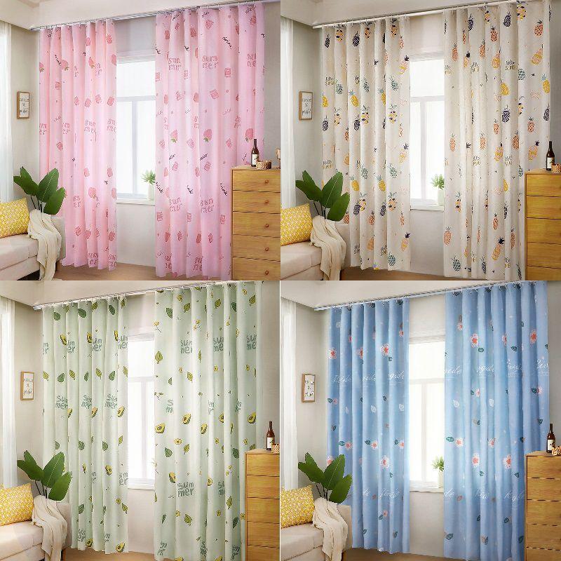 Modern Printed Blackout Window Curtain Sheer For Bedroom Decoration Livingroom