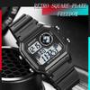 New SANDA Square Trend Fashion Electronic Watch Waterproof Luminous Sports Men's Watch Digital Student Watch