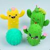 Cute Cactus Squeaky Pet Dog Interactive Chew Toy Puppy Bite Resistant Thorn Tooth Cleaning Toy Molar Chew Toys for Dogs Supplies