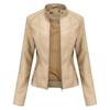 Faux Leather Jacket Women Spring Autumn Women's Moto Biker Jacket Red Black Coat Outerwear