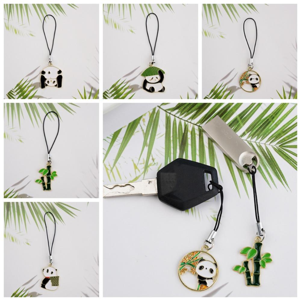 Cartoon Phone Charm Lanyard Panda Mobile Phone Pendant Cute Phone Strap  Girl's Phone Decoration